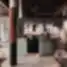 Modernus ir elegantiškas Brasserie RIVOLI interjeras su centriniu baru, aukštomis lubomis, apvaliais šviestuvais ir natūralios šviesos pripildyta erdve.