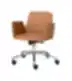 ALTEA minkšta biuro kėdė su ratukais ir odiniu apmušalu