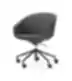 Antracito spalvos OX:CO 5R biuro kėdė su ergonominiu atlošu