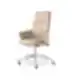 MELODY DESIGN smėlio spalvos ergonomiška kėdė su pasukamu pagrindu, LD Seating