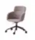 Noti Paxt ergonominė biuro kėdė su ratukais ant rožinio fono