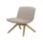 SITLAND Milos Lounge krėslas su medinėmis kojelėmis, modernus ir patogus fotelis interjerui.