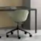 Žalia TAIA biuro kėdė ant ratukų, Inclass.