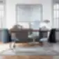 Mėlynos MELODY DESIGN vadovų kėdės posėdžių kambaryje, LD Seating