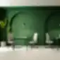 Žalios MELODY DESIGN kėdės modernioje biuro aplinkoje, LD Seating