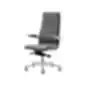 SITLAND Executive biuro kėdė su aukštu atlošu, chromuotu pagrindu ir ergonomiškais porankiais.