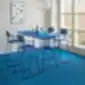 MDD New School baro kėdės mėlynos spalvos su porankiais