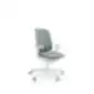 Profim LIGHT UP 230SL ergonominė biuro kėdė, šoninis vaizdas, žalio audinio ir balto rėmo