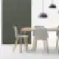 VARYA kėdė iš INCLASS pilka su medinėmis kojomis valgomojo erdvėje