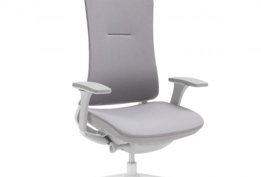 Chaise ergonomique blanche résille LightUp - Profim - Prosiege