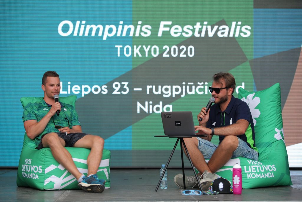 Olimpinis festivalis Ergolain staliukas